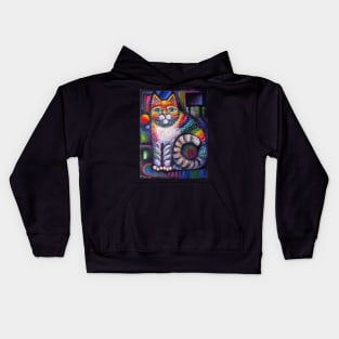 Rainbow cat II Kids Hoodie